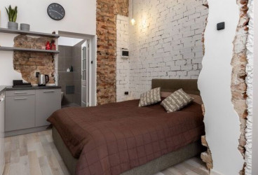 Modern studio apartment in a renovated building