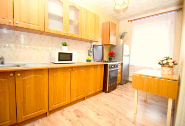 Spacious flat with a loggia and a beautiful view of the river.
