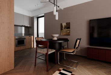 Elegant two-room apartment in the Skolas 17 project in central Riga